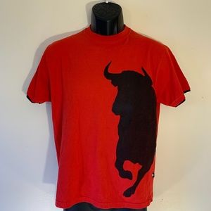 Solotoro Benegassi Madrid Running of the Bulls T Shirt Small 100% cotton